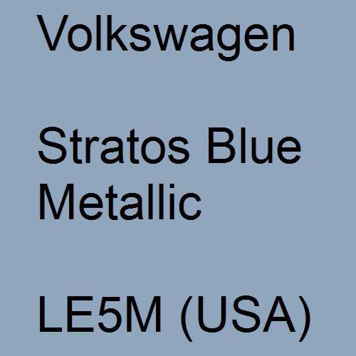 Volkswagen, Stratos Blue Metallic, LE5M (USA).